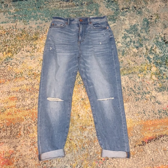 Petite high rise slim pocket boyfriend jeans - Picture 2 of 4